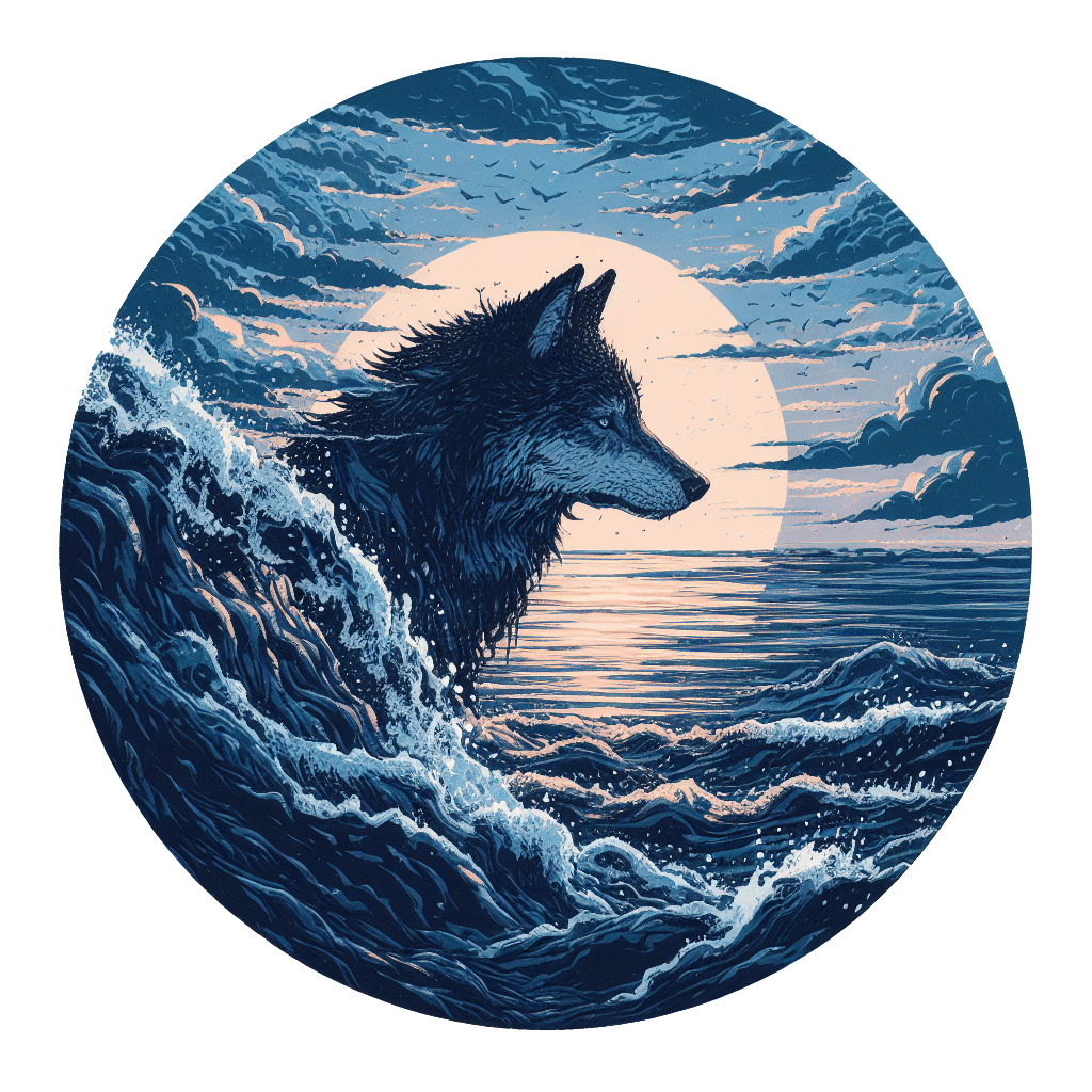 Wolf appear between seas aka Loudmer